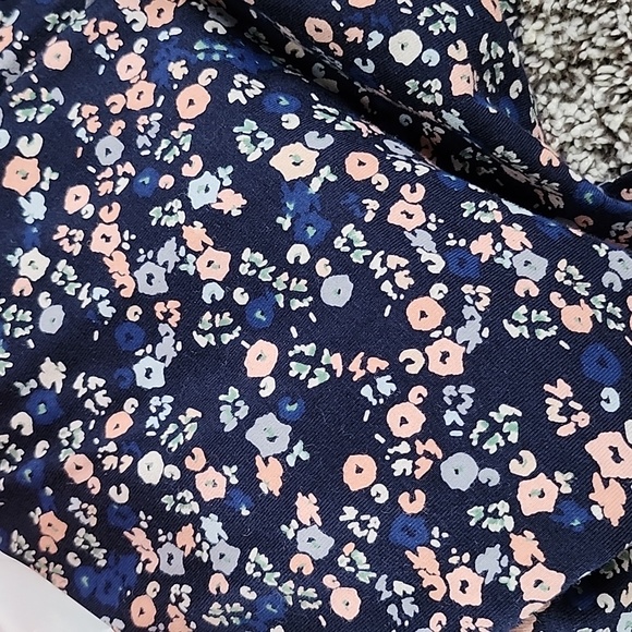 NWT maternity dress, navy floral, XS - Picture 3 of 3